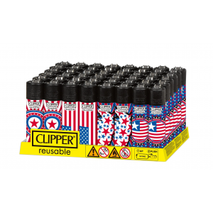 Clipper Classic Lighters - National Stars - (Display of 48)